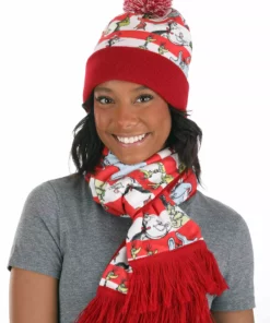 Nanjing Sylva International Trading Co. Ltd Dr. Seuss Winter Hat & Scarf Kit -Wonderful Halloween Costumes Shop dr seuss winter hat scarf kit alt 1