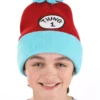 Nanjing Sylva International Trading Co. Ltd Dr. Seuss Thing 1 Pom Pom Beanie -Wonderful Halloween Costumes Shop dr suess thing 1 pom beanie