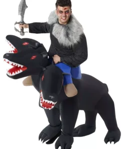 Morphsuits Adult Evil 3-Headed Dog Ride On Inflatable Costume