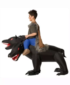 Morphsuits Evil 3-Headed Dog Ride On Inflatable Costume For Kids -Wonderful Halloween Costumes Shop evil 3 headed dog ride on inflatable kids costume alt 1