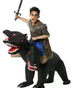 Morphsuits Evil 3-Headed Dog Ride On Inflatable Costume For Kids -Wonderful Halloween Costumes Shop evil 3 headed dog ride on inflatable kids costume alt 2