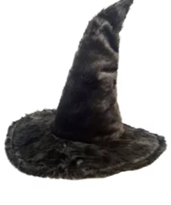 H.M. Smallwares Faux Fur Witch Hat For Adults