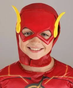 Jerry Leigh Deluxe DC Comics Flash Kids Costume -Wonderful Halloween Costumes Shop flash deluxe kids costume alt 1