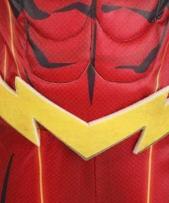 Jerry Leigh Deluxe DC Comics Flash Kids Costume -Wonderful Halloween Costumes Shop flash deluxe kids costume alt 2
