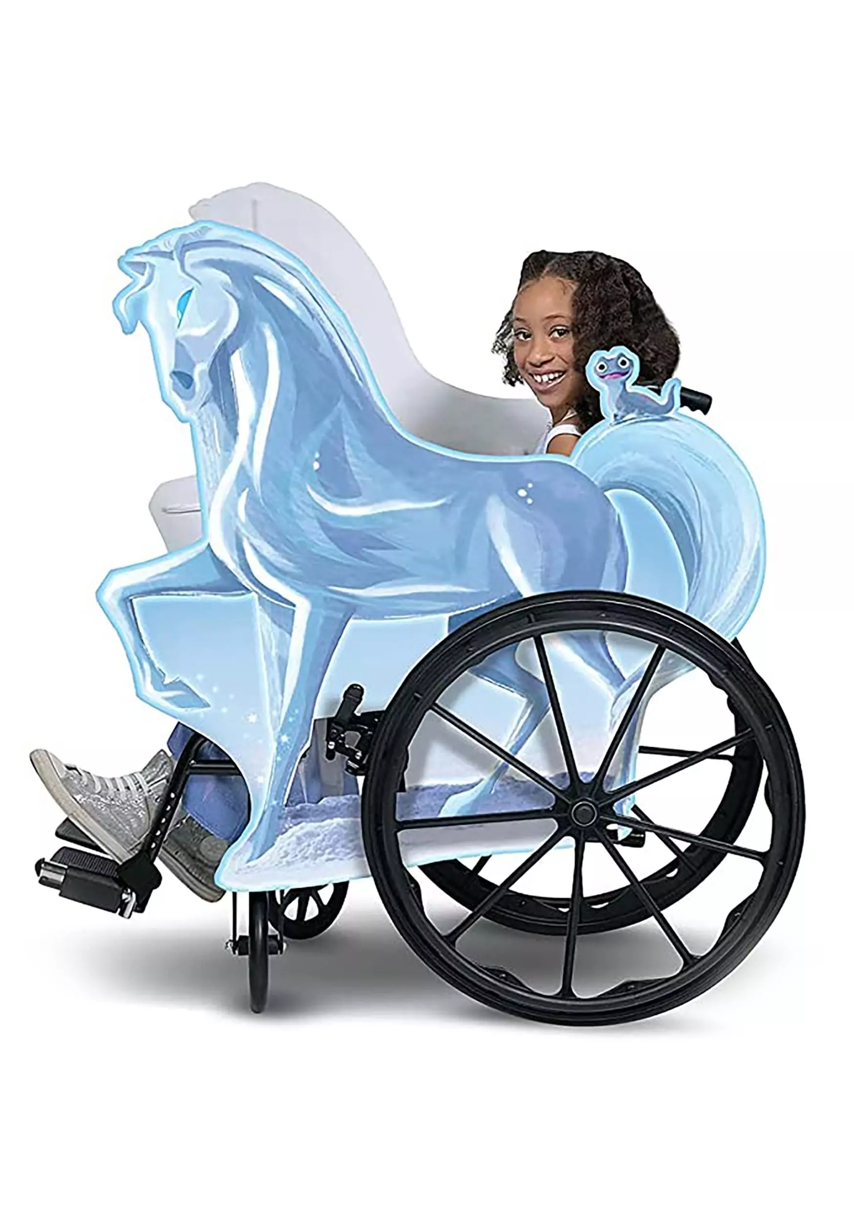 Disguise Adaptive Frozen Ice Nokk Wheelchair Cover Costume 6 Disguise Adaptive Frozen Ice Nokk Wheelchair Cover Costume - Image 4