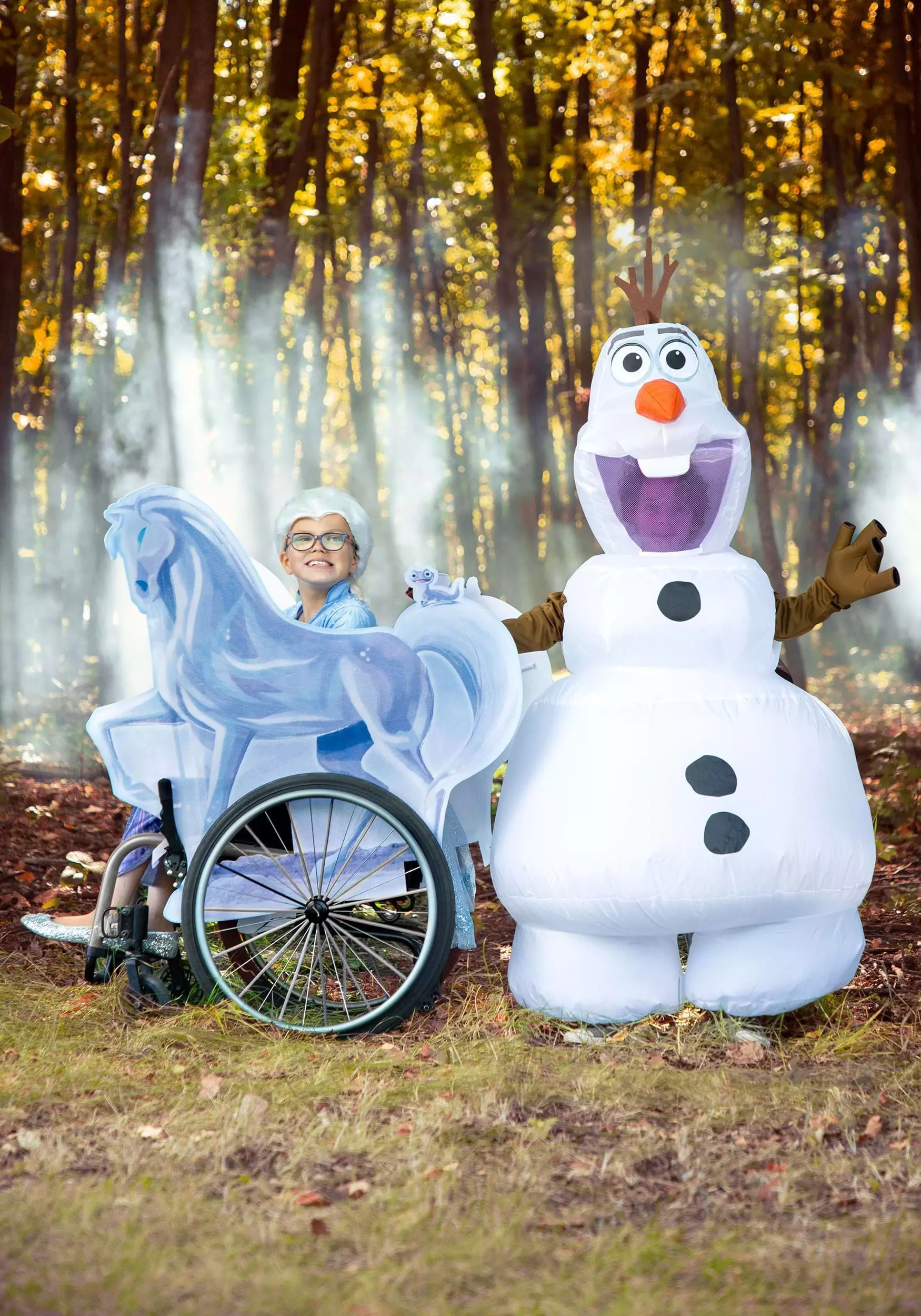 Disguise Adaptive Frozen Ice Nokk Wheelchair Cover Costume 4 Disguise Adaptive Frozen Ice Nokk Wheelchair Cover Costume - Image 2