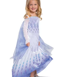 Disguise Deluxe Frozen Snow Queen Elsa Kids Costume -Wonderful Halloween Costumes Shop frozen snow queen elsa deluxe costume for kids alt 2