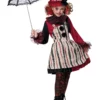 California Costume Collection Clever Clown Child Costume For Girls -Wonderful Halloween Costumes Shop girls clever clown child costume