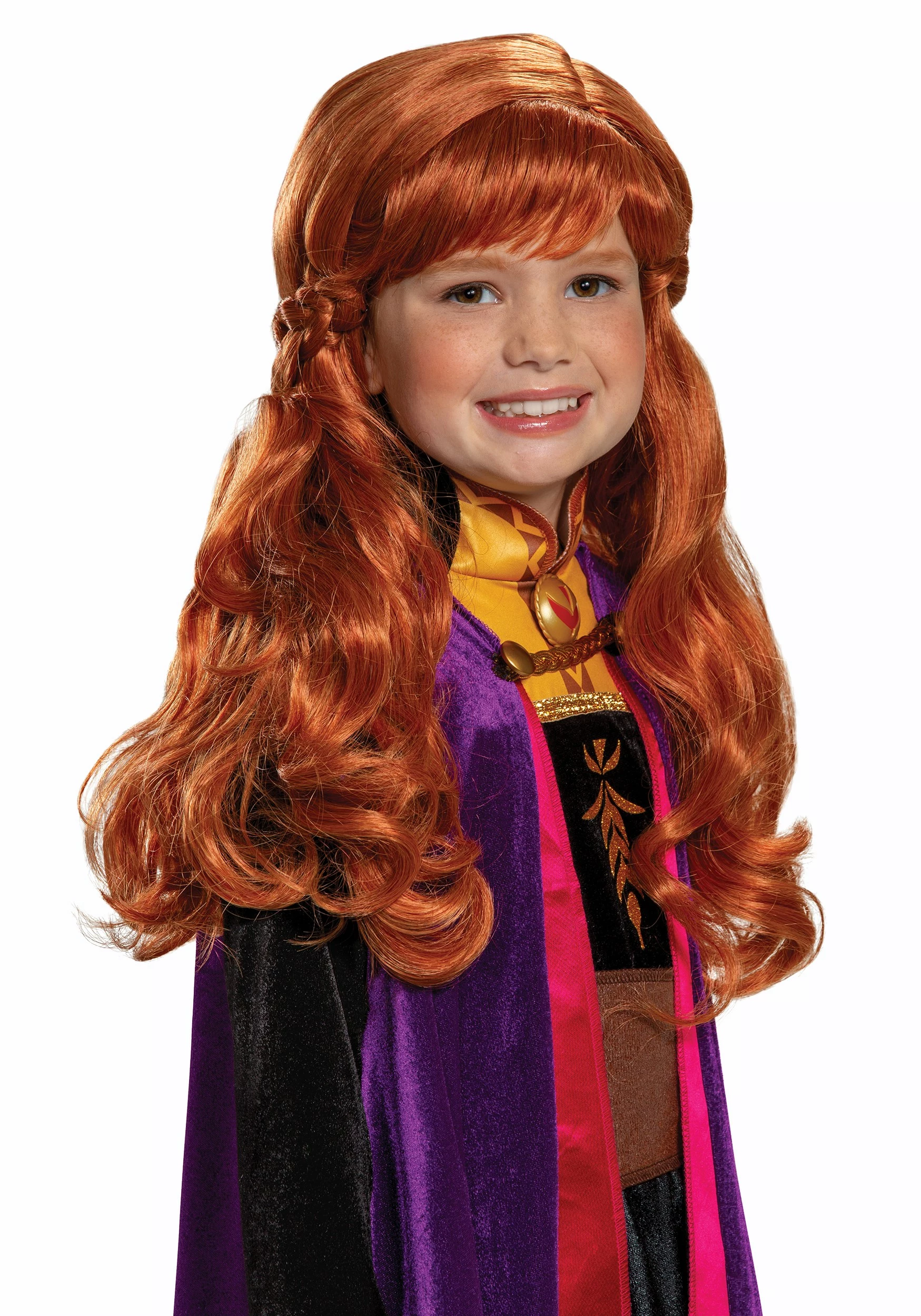 Disguise Frozen 2 Girl's Anna Wig 3 Disguise Frozen 2 Girl's Anna Wig