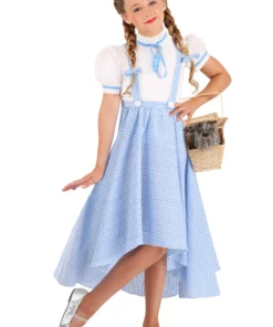 Shangai Jianwuyi Industrial & Commercial Ltd. Hi-Lo Gingham Dress Kansas Girl Costume For Girls