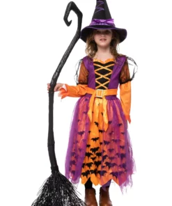 Joyin Light Up Orange Bat Toddler/Girl's Witch Costume