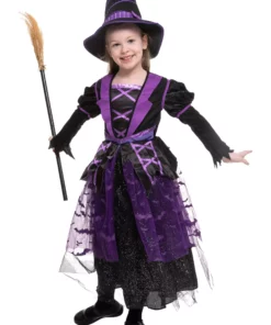 Joyin Light Up Purple Bat Witch Costume For Girls