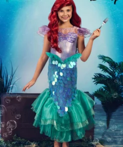 LF Products Pte. Ltd. Disney Little Mermaid Ariel Costume For Girls