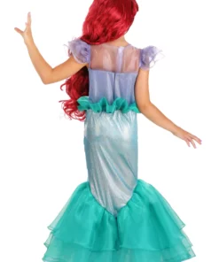 LF Products Pte. Ltd. Disney Little Mermaid Ariel Costume For Girls -Wonderful Halloween Costumes Shop girls little mermaid ariel costume alt 5