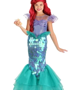LF Products Pte. Ltd. Disney Little Mermaid Ariel Costume For Girls -Wonderful Halloween Costumes Shop girls little mermaid ariel costume alt 7