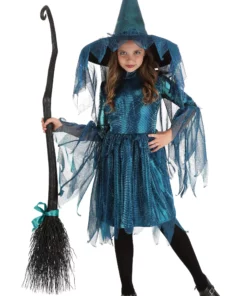 Suzhou Zhongsheng Imp & Exp Co., Ltd Moonlight Spider Witch Costume For Girls -Wonderful Halloween Costumes Shop girls moonlight spider witch costume alt 7