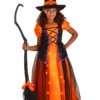 LF Products Pte. Ltd. Orange Light-Up Witch Costume For Girls -Wonderful Halloween Costumes Shop girls orange light up witch costume