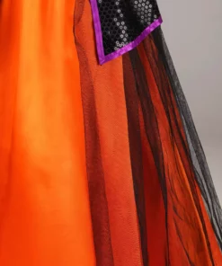LF Products Pte. Ltd. Orange Light-Up Witch Costume For Girls -Wonderful Halloween Costumes Shop girls orange light up witch costume alt 5