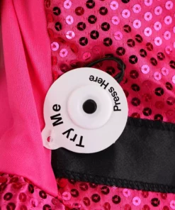 Seasons (HK) Ltd. Girl's Pink Light Up Witch -Wonderful Halloween Costumes Shop girls pink light up witch alt 3