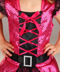 Seasons (HK) Ltd. Girl's Pink Light Up Witch -Wonderful Halloween Costumes Shop girls pink light up witch alt 7