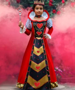 Suzhou Zhongsheng Imp & Exp Co., Ltd Premium Queen Of Hearts Costume For Girls