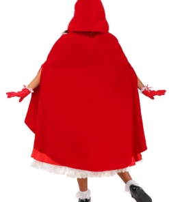 A Leading Role Premium Realistic Girls Red Riding Hood Costume -Wonderful Halloween Costumes Shop girls premium red riding hood costume back