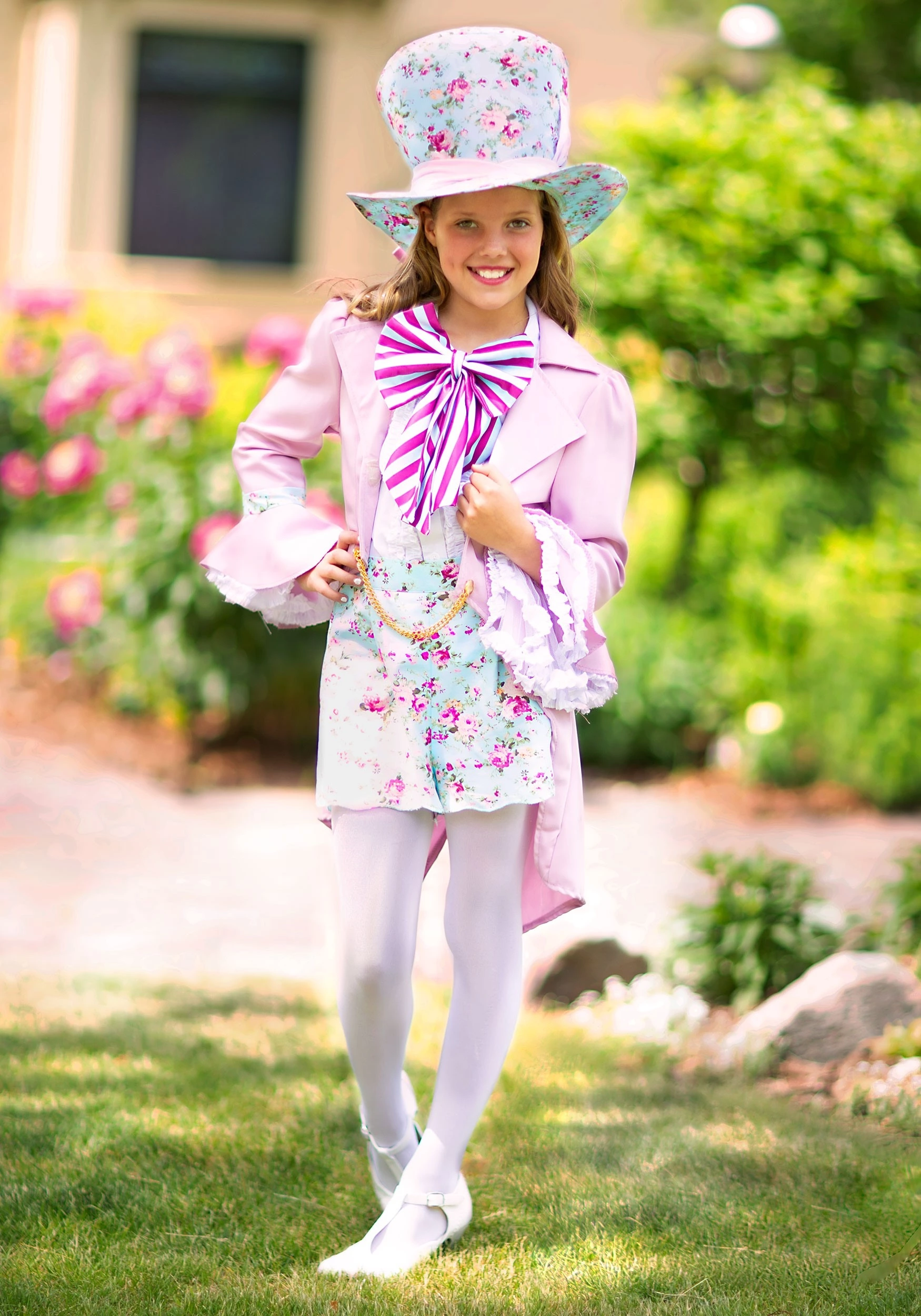 Fun Costumes Pretty Mad Hatter Girls Costume 5 Fun Costumes Pretty Mad Hatter Girls Costume - Image 3