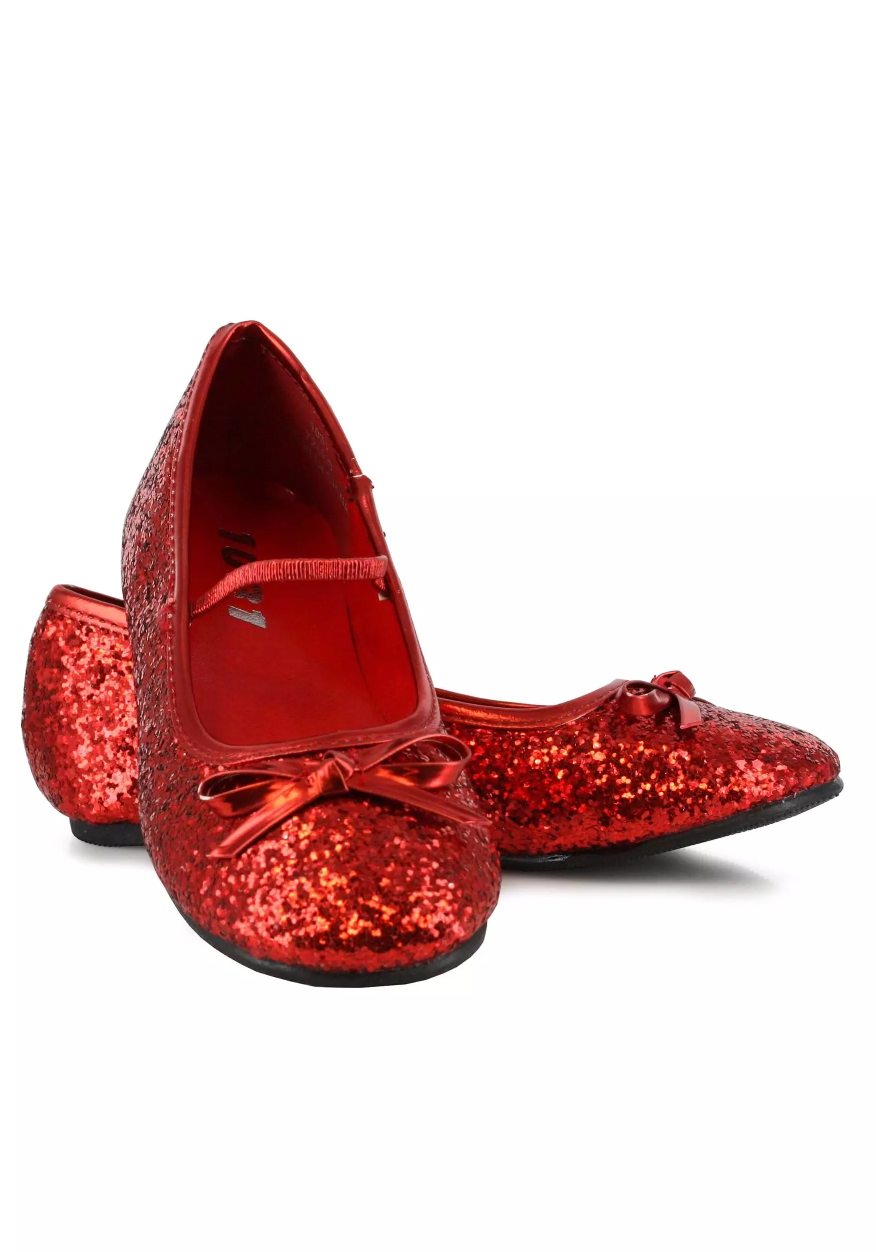 Ellie Red Ruby Glitter Ballet Flat Shoes For Girls 3 Ellie Red Ruby Glitter Ballet Flat Shoes For Girls