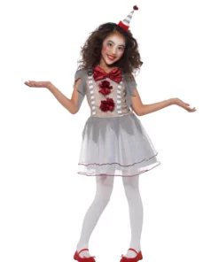 Smiffys Girls Vintage Clown Costume