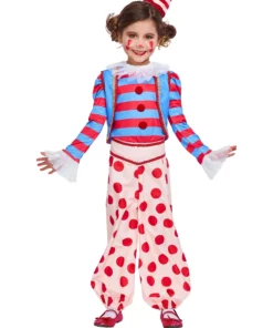 Seeing Red Vintage Clown Costume For Girls