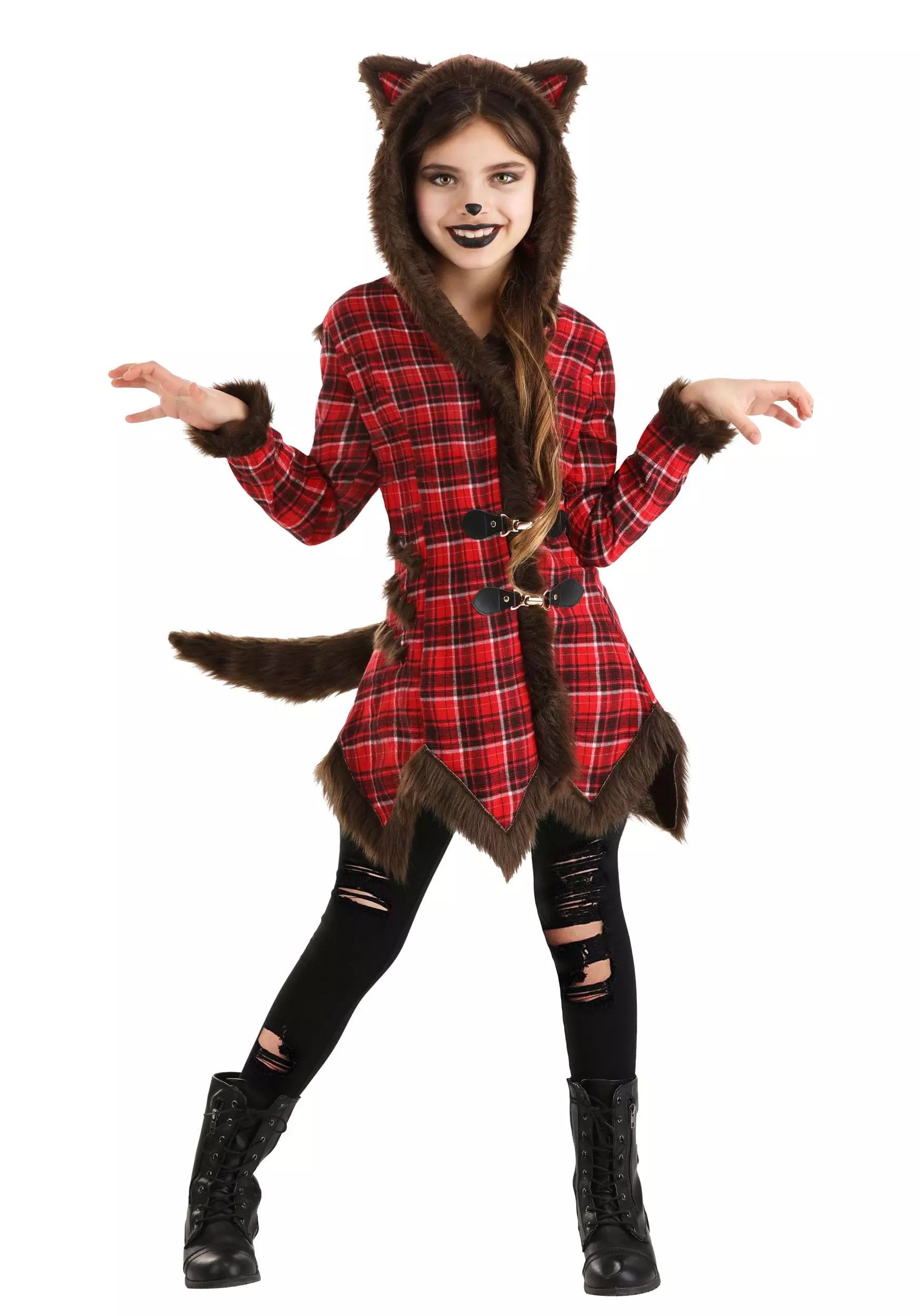 Fun Costumes Werewolf Coat Costume For Girls 3 Fun Costumes Werewolf Coat Costume For Girls
