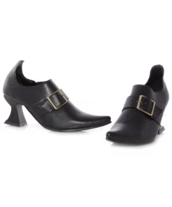 Ellie Girls Black Witch Shoes