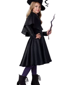 California Costume Collection Witch's Coven Coat Costume For Girls -Wonderful Halloween Costumes Shop girls witch coven coat costume alt 2