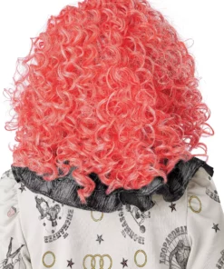 California Costume Collection Bright Red Glow In The Dark Curly Clown Wig -Wonderful Halloween Costumes Shop glow in the dark bright red curly clown wig alt 2
