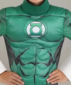 Jerry Leigh Kid's Green Lantern Deluxe Costume -Wonderful Halloween Costumes Shop green lantern deluxe kids costume alt 2