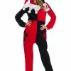 Rubies Costume Co. Inc Harley Quinn Women's Jumpsuit -Wonderful Halloween Costumes Shop harley quinn adult onesie
