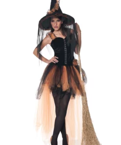 Underwraps Hallow's Eve Women's Orange & Black Witch Costume