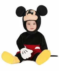 M&R TOY CO., LTD Snuggly Disney Mickey Mouse Baby Costume -Wonderful Halloween Costumes Shop infant snuggly mickey mouse costume alt 1