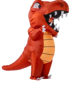 Joyin Inflatable Red Dinosaur Costume For Adults -Wonderful Halloween Costumes Shop inflatable adult red dino costume alt 3