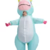 Joyin Inflatable Blue Unicorn Costume For A Child -Wonderful Halloween Costumes Shop inflatable child blue unicorn costume
