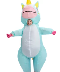 Joyin Inflatable Blue Unicorn Costume For A Child