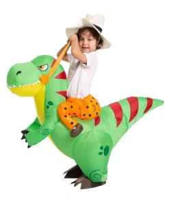 Joyin Inflatable T-Rex Ride-On Costume For Kids -Wonderful Halloween Costumes Shop inflatable kids t rex ride on costume alt 3