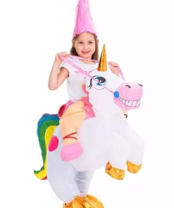 Joyin Inflatable Unicorn Ride-On Costume For Kids -Wonderful Halloween Costumes Shop inflatable kids unicorn ride on costume alt 3