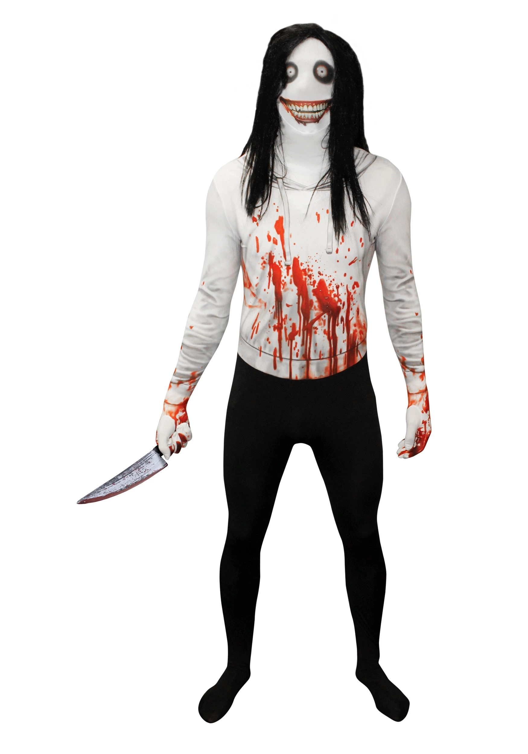 Morphsuits Creepy Killer Adult Morphsuit Costume 3 Morphsuits Creepy Killer Adult Morphsuit Costume
