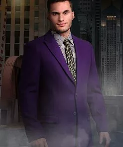 Shenzen Amilla THE JOKER Slim Fit Suit Overcoat (Authentic) -Wonderful Halloween Costumes Shop joker tdk suit overcoat keep page disabled alt 3