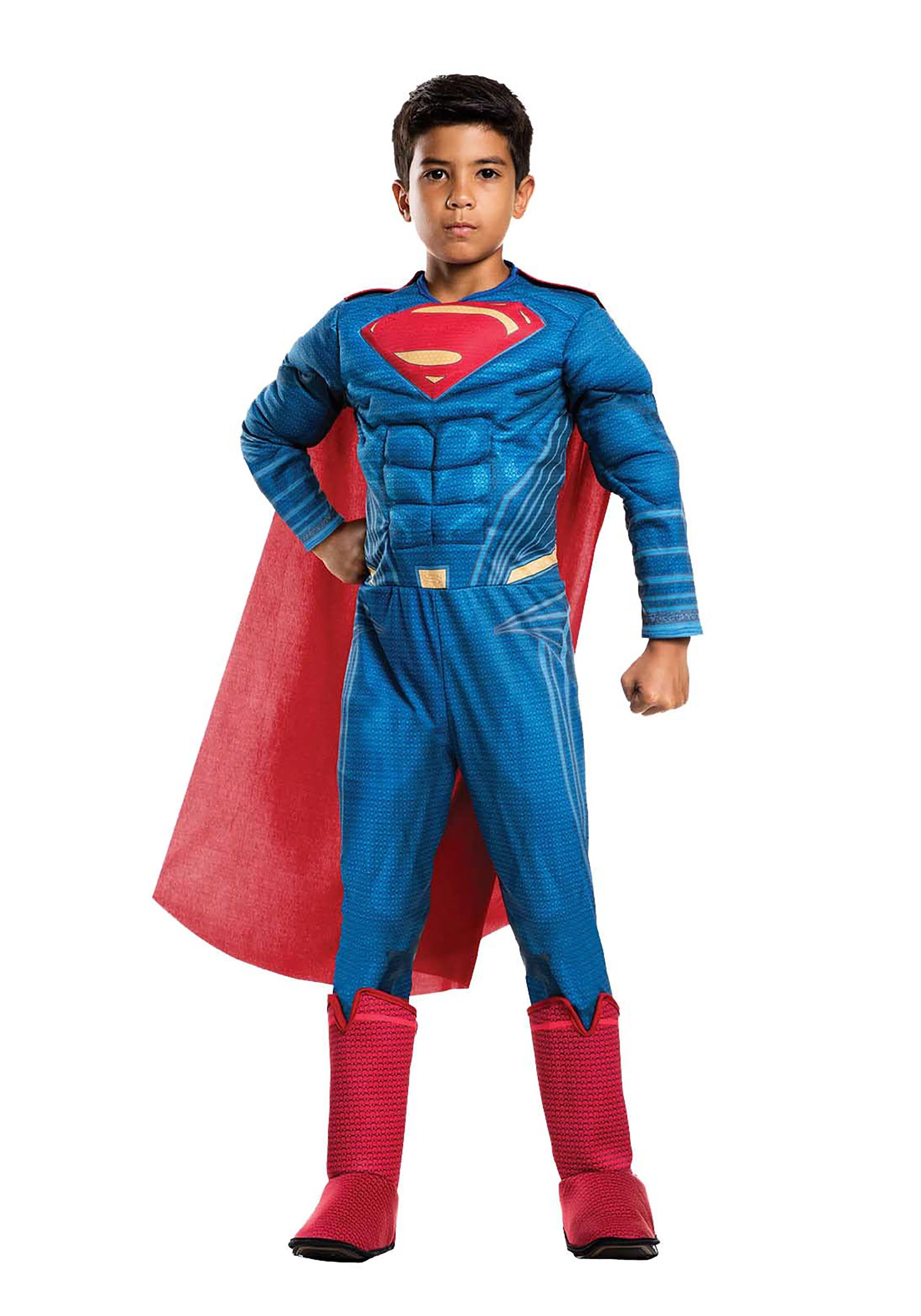 Rubies Costume Co. Inc Justice League Deluxe Superman Boys Costume 3 Rubies Costume Co. Inc Justice League Deluxe Superman Boys Costume