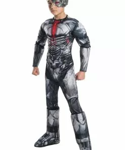 Rubies Costume Co. Inc Justice League Deluxe Boy's Cyborg Costume