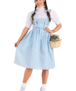 Fun Costumes Kansas Girl Long Dress Womens Costume