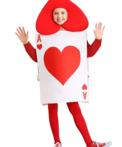 Fun Costumes Ace Of Hearts Costume For Kids -Wonderful Halloween Costumes Shop kids ace of hearts costume alt 2