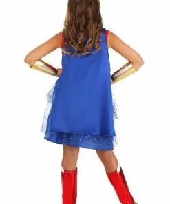 Jerry Leigh Caped Wonder Woman Costume For Girls -Wonderful Halloween Costumes Shop kids caped wonder woman costume alt 7
